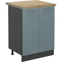 Vicco R-Line Keukenonderkast – 60 cm, WB Eik Blauw-grijs