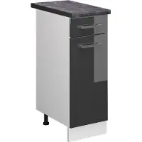 Vicco R-Line Keukenonderkast – 30 cm, WB Antraciet Antraciet Hoogglans