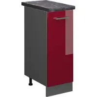 Vicco R-Line Apotheekkast – 30 cm, WB Antraciet Rode hoogglans
