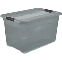 Keeeper Opbergdoos 'Cornelia', 52 liter, kristalgrijs