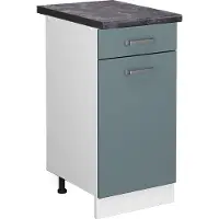 Vicco Keukenonderkast R-Line Blauw-grijs 40 cm , WB Antraciet, Model 45587