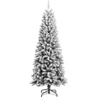 vidaXL Kerstbomen Warmwit PVC en plastic en staal en PE
