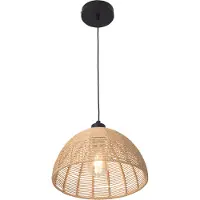 Lux.pro Design hanglamp Romsey E27 zwart en beige
