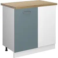 Vicco Hoekkast R-Line Blauw-grijs 86 cm , WB Eik, Model 45814