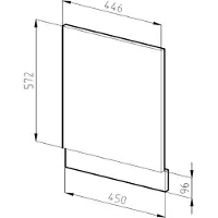 Vicco R-Line Frontpaneel – 45 cm zonder werkblad Wit Hoogglans