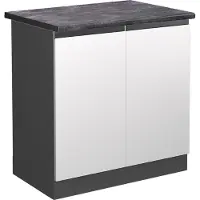 Vicco R-Line Wastafelkast – 80 cm, WB Antraciet Wit