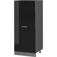 Vicco R-Line Hoge kast – 60 cm Zwart hoogglans