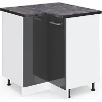Vicco R-Line Hoekkast – 75.6 cm, WB Antraciet Antraciet Hoogglans