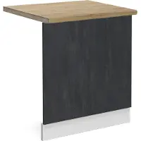 Vicco R-Line Frontpaneel – 60 cm WB Eik Zwart beton