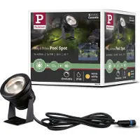 Paulmann Plug & Shine Pool Spot, IP68 dimbaar, zwart, Kunststof