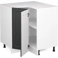 Vicco R-Line Hoekkast – 75.6 cm, WB Antraciet Antraciet landhuis