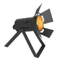 Steinhauer Tafellamp Carré 3380ZW - zwarte industriële lamp van metaal en kunststof, kantelbaar, E27 fitting,