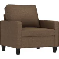 vidaXL Fauteuil 60 cm stof bruin