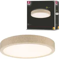 Paulmann Plafondlamp Cosara, crème / amber, Woon-/ Eetkamer, Textiel / Stof / Zijde, Scandinavisch, plafondlamp