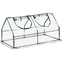 En.casa Tuinkas Laubach kweekkas 120x60x60 cm transparant