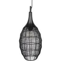 TRIO SORAYA - Hanglamp - Zwart mat - excl. 1x E27 4 W - Plafondbevestiging - In hoogte verstelbaar