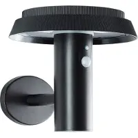 Brilliant Alvero - Buiten wandlamp - LED 4W - Solar - 500 lm - 3000K - IP44 - Zwart