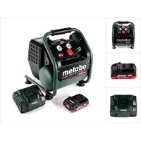 Metabo Power 160-5 18 LTX BL OF accucompressor 18 V 8,0 bar borstelloos + 1x LiHD accupack 4,0 Ah + lader