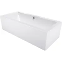 Mexen Cube rechthoekig bad 170 x 75 met ombouw, wit - 55051707500X