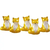 Konstsmide Kerst vos met verlichting | Warm wit | 40 lampjes | 5 stuks |