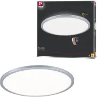 Paulmann Plafondlamp , Atria Shine, dimbare, Grijs, Woonkamer, Kunststof, Modern