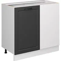 Vicco R-Line Hoekkast – 86 cm zonder werkblad Antraciet landhuis