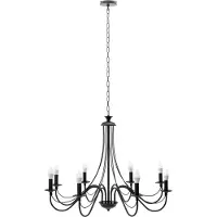 Toolight App648-8Cp Hanglamp Zwart 60X60X110Cm