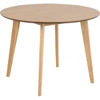 Ebuy24 basic Crow Eettafel - Ø 105 cm - Eiken