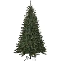 Black Box Trees Toronto Kerstboom met Volle Uitstraling - Kunstboom met Scharnierconstructie voor Snelle en Eenvoudige Opbouw - Kerstversiering voor Binnen - H155 x Ø102cm - Groen