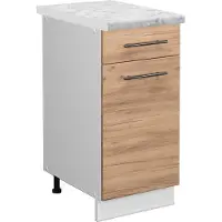 Vicco Fame-Line Keukenonderkast – 40 cm, WB Marmer Krachtige eik goud