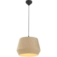 Nordlux Hanglamp Dicte, dimbaar, crème / amber, Woon-/ Eetkamer, Textiel / Stof / Zijde, Scandinavisch, Hanglamp