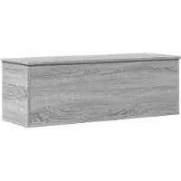 vidaXL Opbergbox 102x35x35 cm bewerkt hout grijs sonoma eikenkleurig