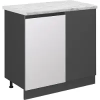 Vicco R-Line Hoekkast – 86 cm WB Marmer Wit
