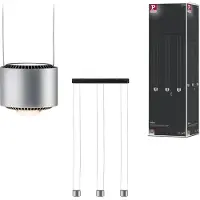 Paulmann Hanglampe , Aldan, dimbare, Metallic, Woonkamer, Aluminium, Modern
