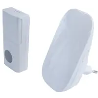 Enzo Chacon Draadloze deurbel set 100m plug-in batterijloos wit - 8415111