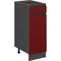 Vicco R-Line Keukenonderkast – 30 cm J-vorm, zonder werkblad Rood