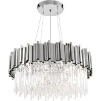 Toolight App1480-1C Plafonnière Chroom 40X40X13,5Cm