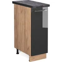 Vicco Apotheekkast Fame-Line Antraciet Hoogglans 30 cm , WB Antraciet, Model 45897