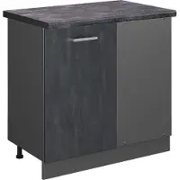 Vicco R-Line Hoekkast – 86 cm WB Antraciet Zwart beton