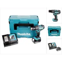 Makita DHP 482 RM1J Accu klopboormachine 18V 62Nm in Makpac + 1x 4,0 Ah accu + lader (Oplaadbare batterij)
