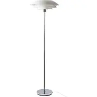 Dyberg Larsen Vloerlamp DL45, chroom / zilver, Woon-/ Eetkamer, metaal, Scandinavisch, vloerlamp