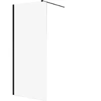 Badland KETIL Walk-in douchewand - 90 x 195 cm - 8 mm glas - Zwart