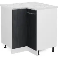 Vicco R-Line Hoekkast – 75.6 cm WB Marmer Zwart beton