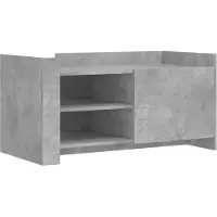 vidaXL Salontafel 100x50x50 cm bewerkt hout betongrijs