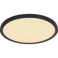 Globo LED-plafondlamp Sapana, dimbaar, zwart, Woon-/ Eetkamer, Kunststof, LED plafondlamp