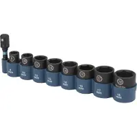 Makita E-16639 Impact Black krachtdoppenset 3/8 vierkant 9-delig