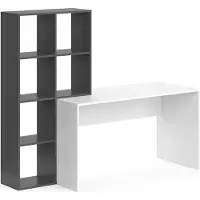 Vicco Mara Bureau – 166.8 x 59 cm Wit/antraciet