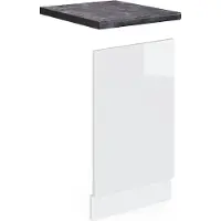 Vicco Frontpaneel R-Line Wit Hoogglans 45 cm , WB Antraciet, Model 46246