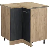 Vicco R-Line Hoekkast – 75.6 cm WB Eik Zwart beton