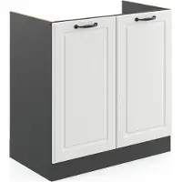 Vicco Wastafelkast R-Line Wit Landhuis 80 cm zonder werkblad, Model 36577
